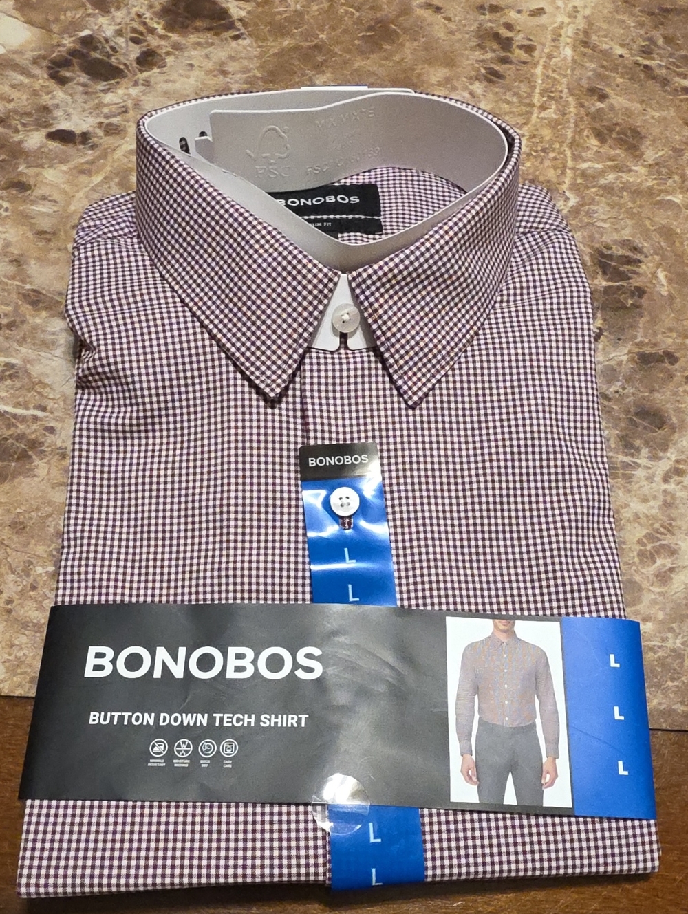 Bonobos Men's Slim Fit Button-Down Shirt - Purple
